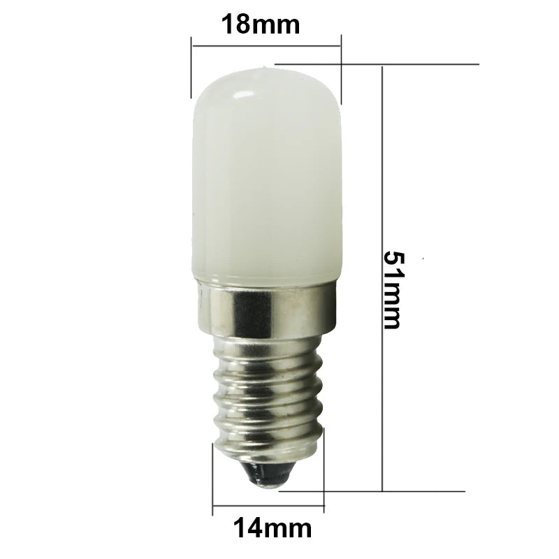 ampoule led e14 2w 110v 220v blanc translucide coque laiteuse 360° moderne 50000h