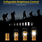 lanterne pliable rechargeable led solar portable étanche ip65 noir moderne camping survivalurgence