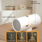 lampe murale rechargeable capteur mouvement modes éclairage led adhésif indicateur charge type