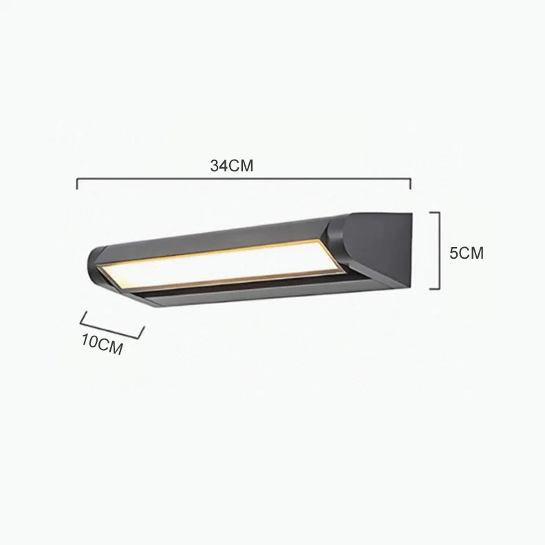 éclairage moderne applique murale led rotative étanche noir blancextérieur patio jardin fixations lisses minimaliste