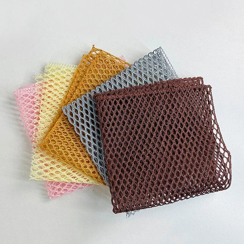 filet pêche maille polyester 30x30cm or gris jaune marron respectueux environnement non stick