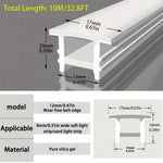 couverture silicone ruban led blanc moderne adhésif doux contemporain 1000cm 100cm 200cm