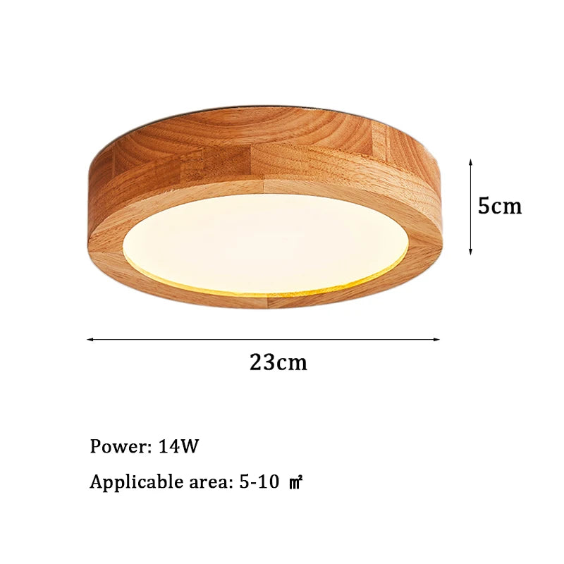 plafonniers led bois clair lumière blanche moderne minimaliste chambre éclairage quotidien
