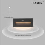 éclairage led applique murale moderne adhésive noire blanche détecteur mouvementextérieur étanche