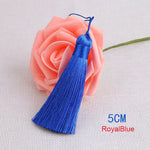 pompons polyester couleur variée 5cm longueur 18cm décoration artisanale rideaux couture pièces