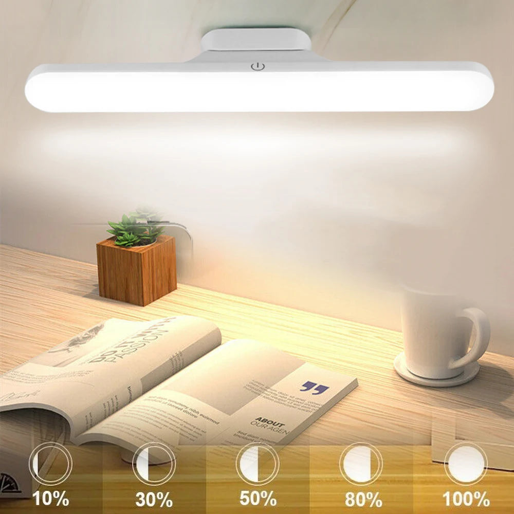 lampe led barre lumineuse rectangulaire livre tasse plante décoration murale contemporain étude veilleuse
