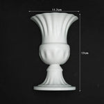 vase mural porcelaine blanc semi circulaire classique arrangement floral