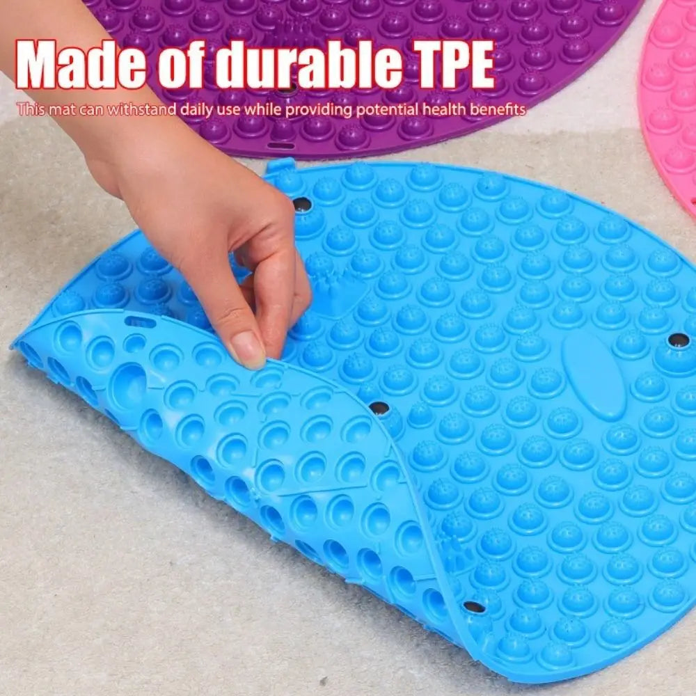 tapis massage points concaves violet vert rose bleu moderne opacité yoga circulation sanguine