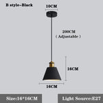 lampe suspendue moderne conique mat noir blanc orange salon chambre étude