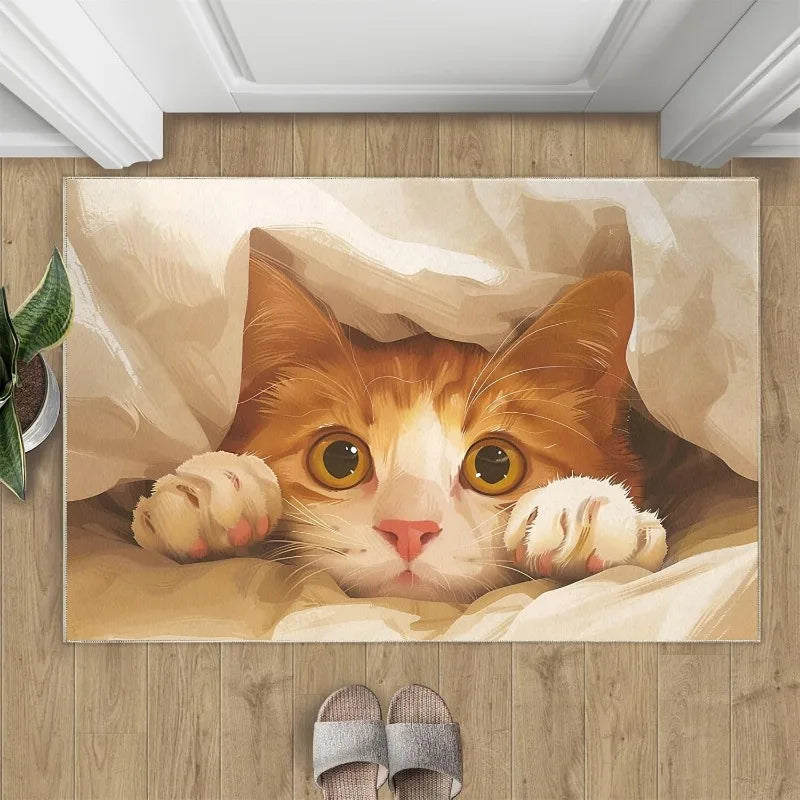 tapis scénique animaux chien chat moderne antidérapant résistant extérieur 30x50cm 40x60cm