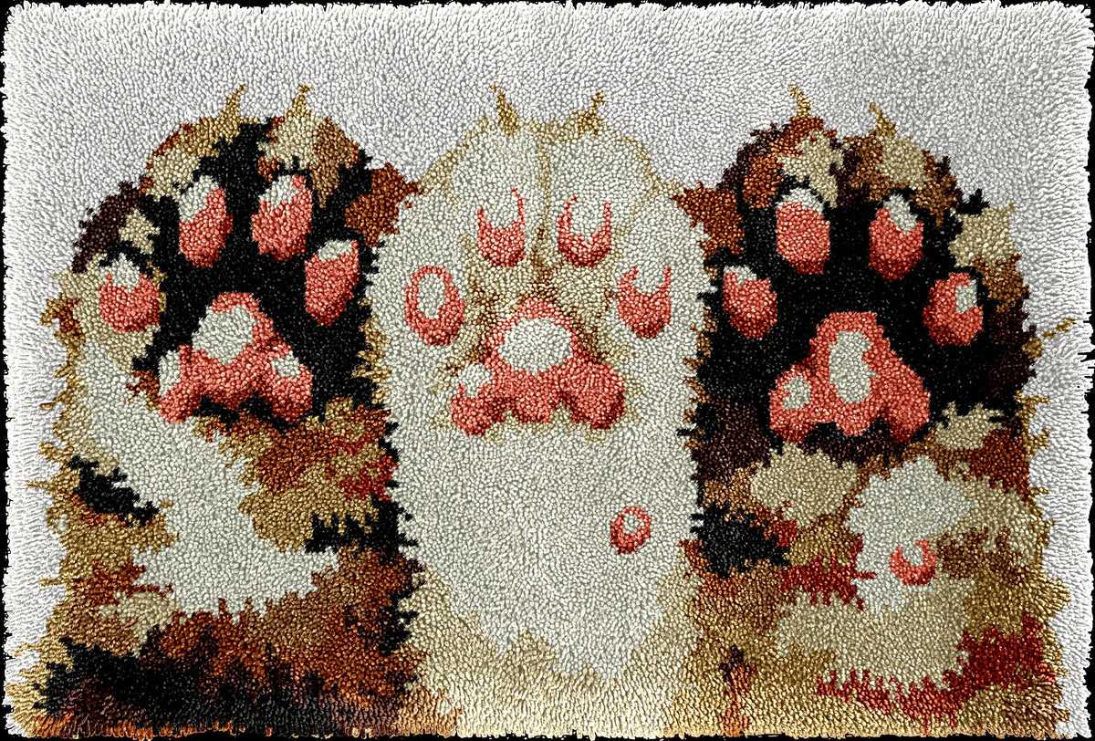 kit crochet laine tapis fleurs coussin coeur kit couture diy création maison moderne