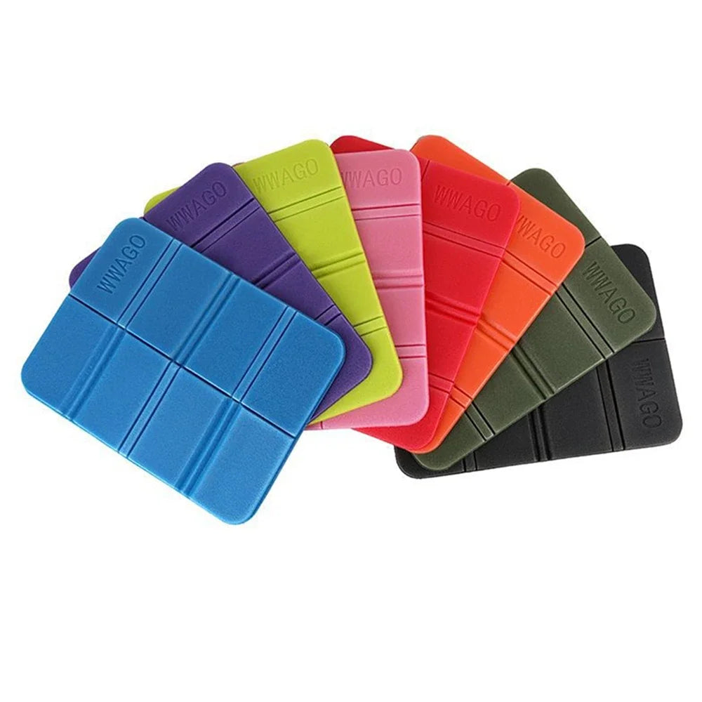 coussin pliable sol extérieur bleu vert rose moderne camping randonnée plié doux
