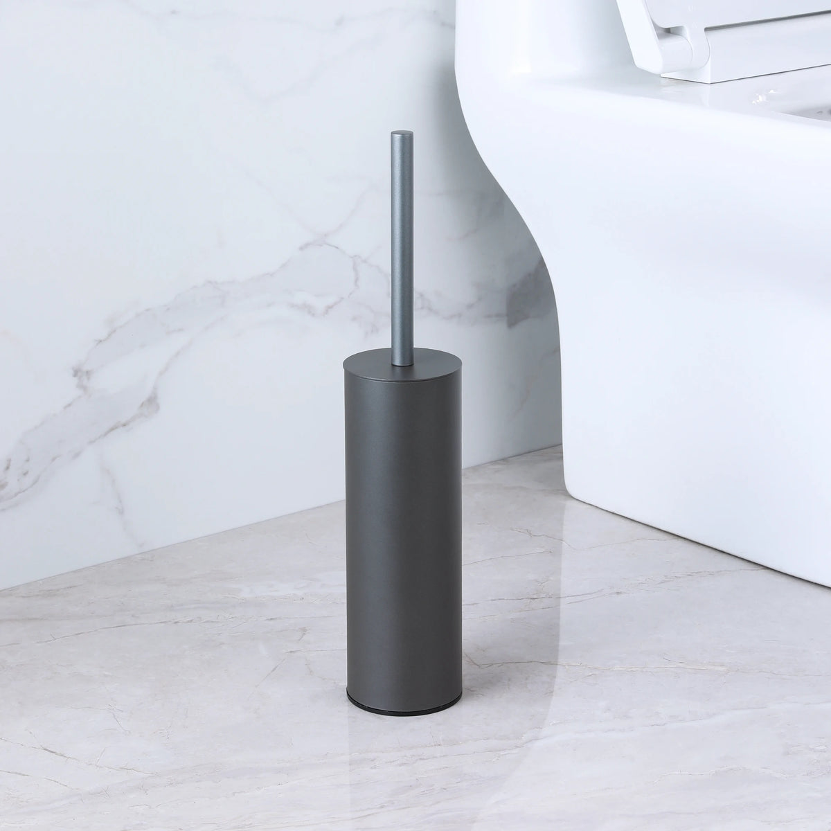 brosse wc inoxydable moderne blanche noire argent or support mural pieds