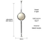 lampe sol moderne sphères translucides blanc câble électrique interrupteur tactile 16 20w led 10
