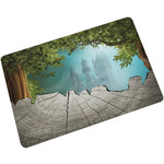 tapis sol antidérapant motif nature 3d effet cracké intérieur extérieur cuisine bain porte