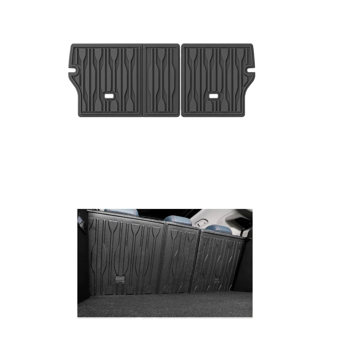 tapis sol voiture noir rayures horizontales moderne BYD ATTO3 tapis avant arrière coffre imperméable