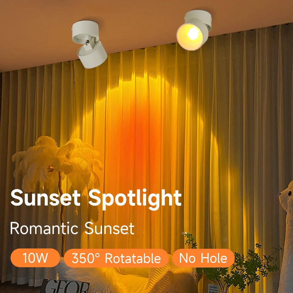 spot lumineux led blanc moderne fixé vis entrée salon flux lumineux élevé certification rohs