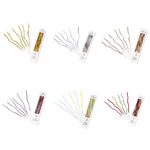 bougies flexibles bougie d'art beeswax flamme colorée violet doré rose vert blanc rayures ondulées