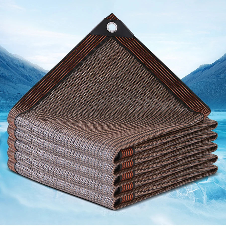 rideau soleil marron clair tissé moderne résistant l'eau 2mx3m terrace camping