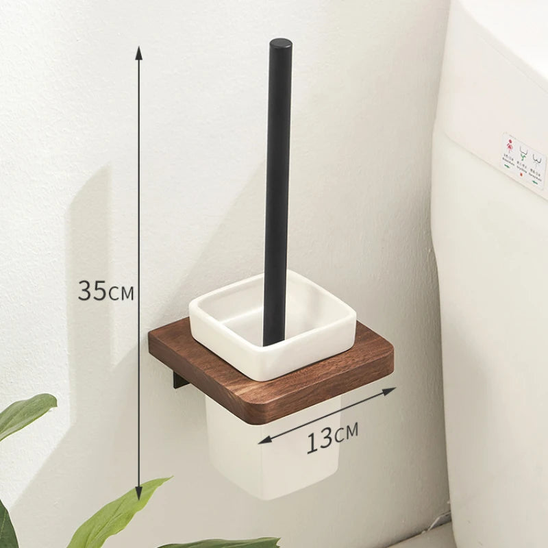 étagères porte serviettes bois moderne vis fixations salle bain minimaliste porte brosse gobelet savon