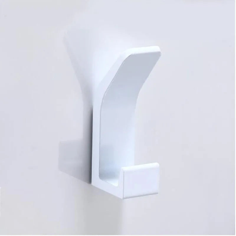 porte serviettes moderne acier inoxydable argenté noir lisse brillant autoinstallation minimaliste