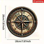 plaque murale oeil horus bleu doré art déco rétro ornement géométrique 20cm fixation mur