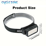 lampe frontale multifonctionnelle modes 16 led blanches 16 led chaleur recharge type