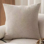 taies d'oreiller moderne beige noir tissu respectueux environnement pièces