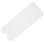 tapis bain moderne antidérapant 40x100cm bleu clair gris transparent drainage massage suction