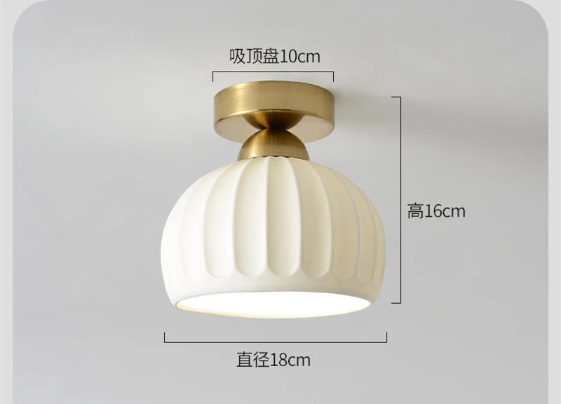 lampe moderne acrylique verre céramique blanc doré rayures horizontales minimaliste