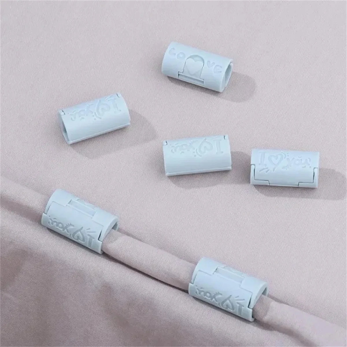 clips rangement adhésifs rose gris coeurs gravés modernes minimalistes 3pcs 6pcs 12pcs 18pcs