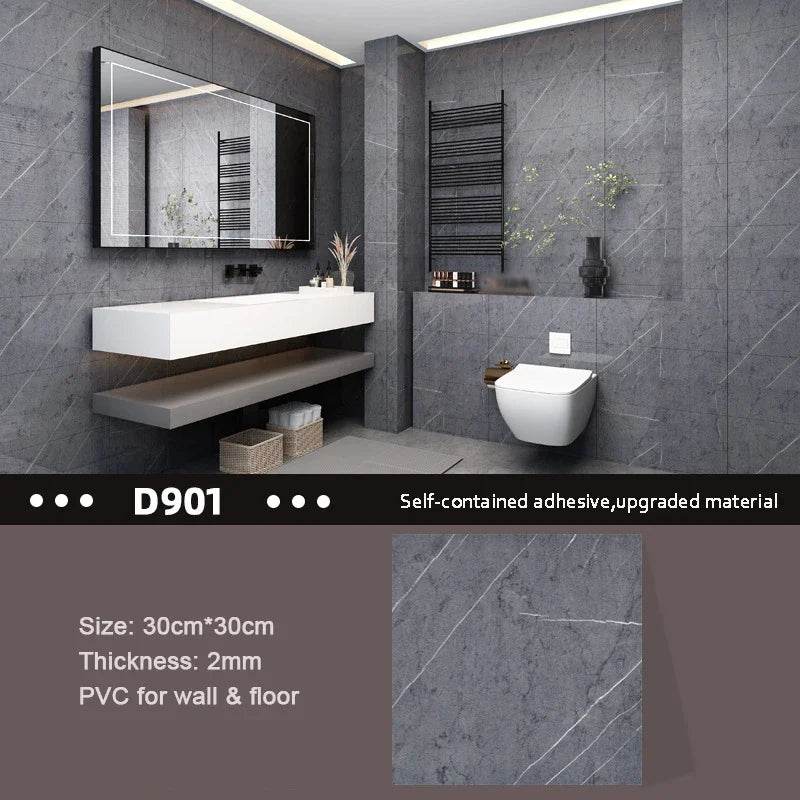 panneaux decoratifs murals marbre gris blanc adhésifs imperméables anti moisissures modernes resistant humidité respectueux
