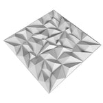 panneau mural 3D blanc motif géométrique moderne imperméable résistant humidité anti moisissure anti fumée