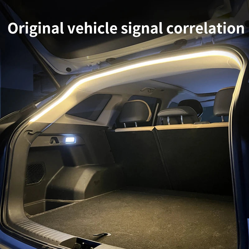 éclairage led coffre voiture adhésif blanc moderne longueur 4m lumière blanche contemporain auto accessoire