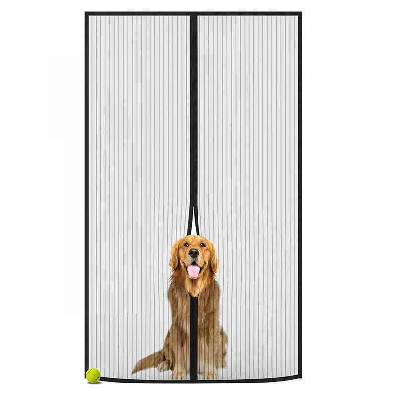 rideau porte magnétique noir maille fine moderne adhésif fenêtre polyester tapisserie tape thumb tacks