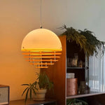 lampe suspendue moderne blanc orange 30x30cm led câble salon chambreôtel