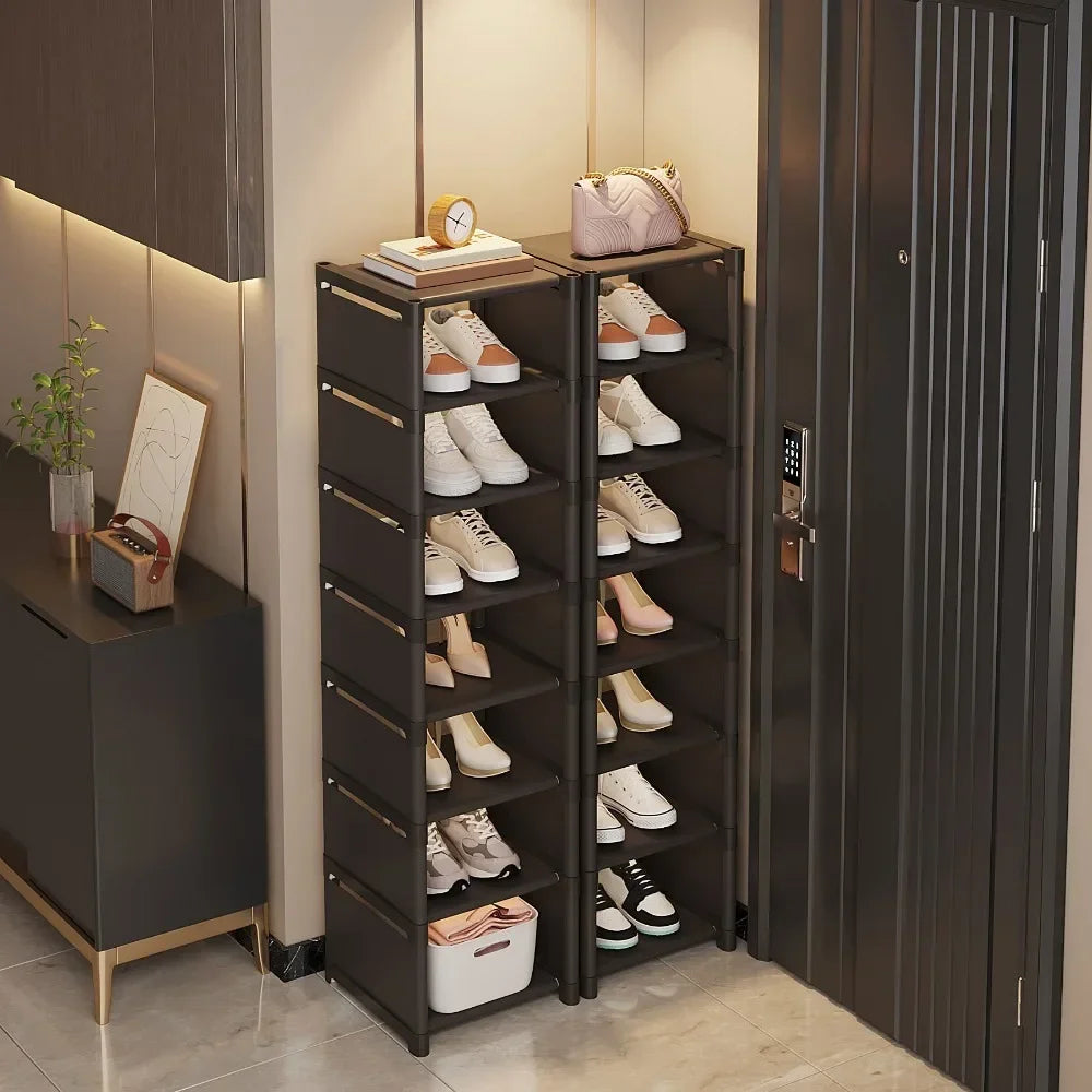 étagère chaussures blanc moderne rangement salon entrée couloir réglable.storage cabinet organizer ab abs