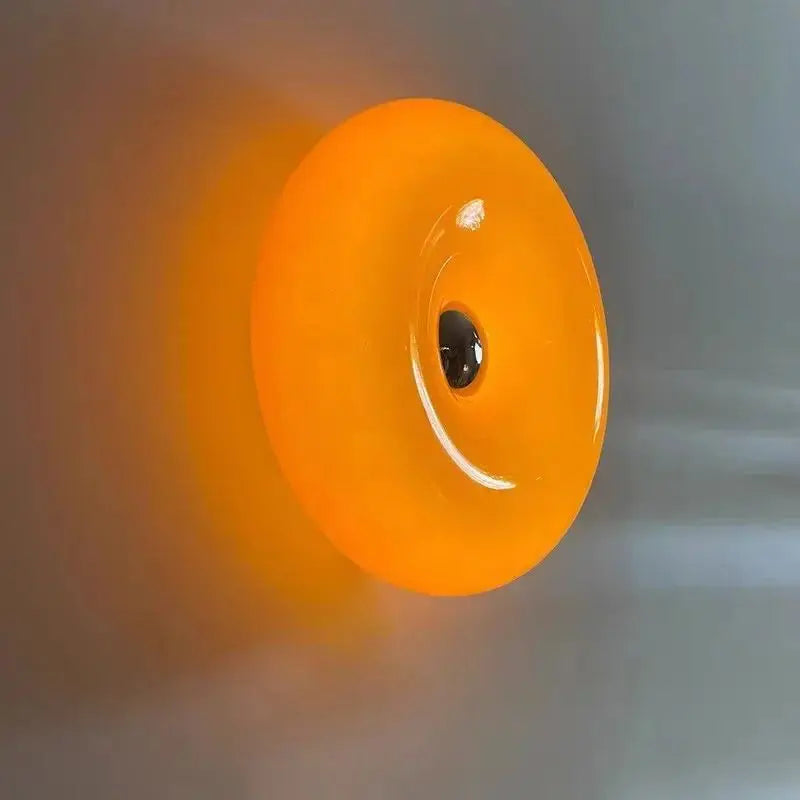 lampe sol moderne blanc orange adhésive éclairage quotidien salle manger contemporain
