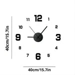 horloge murale moderne aiguille minimaliste noir blanc doré rouge chambre salon decoration