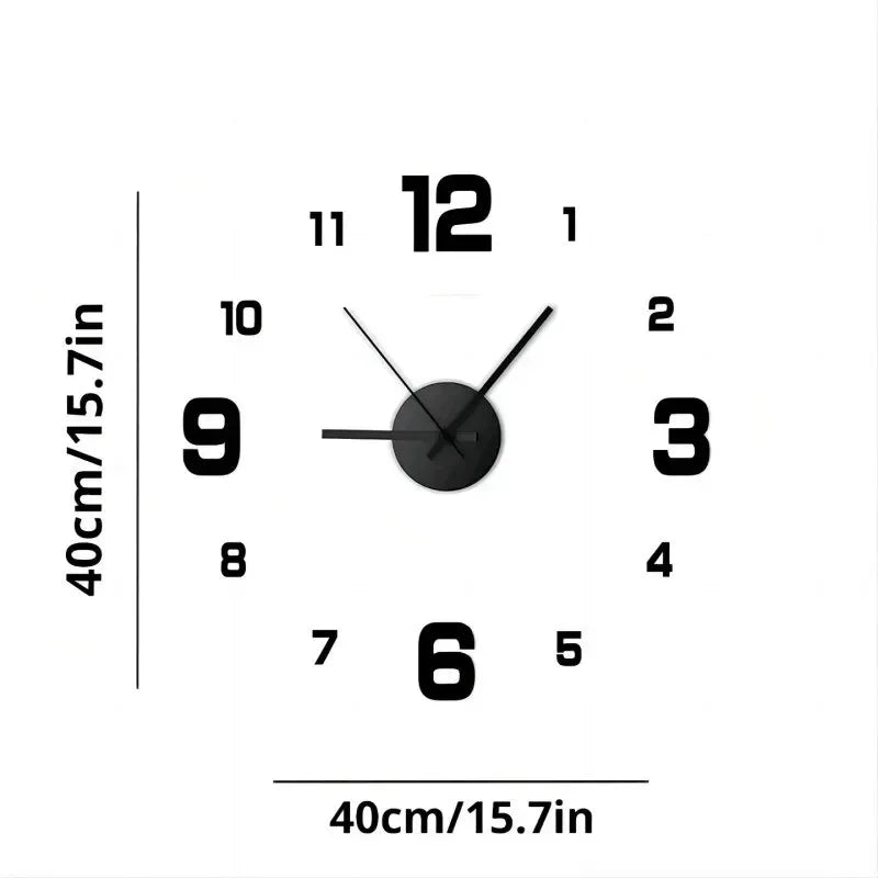 horloge murale moderne aiguille minimaliste noir blanc doré rouge chambre salon decoration