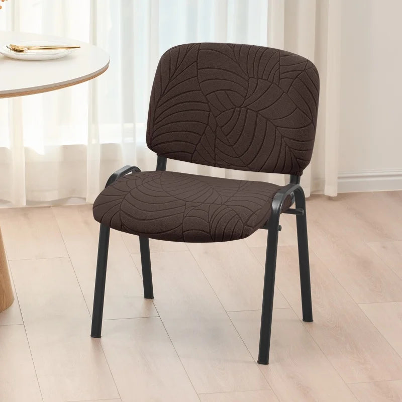 housses chaise polyester jacquard rayures modernes couverture chaise banquet gris clair ajustable protégeant universel