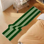 tapis vert foncé rayures horizontales velours moderne antidérapant imperméable chambre salon