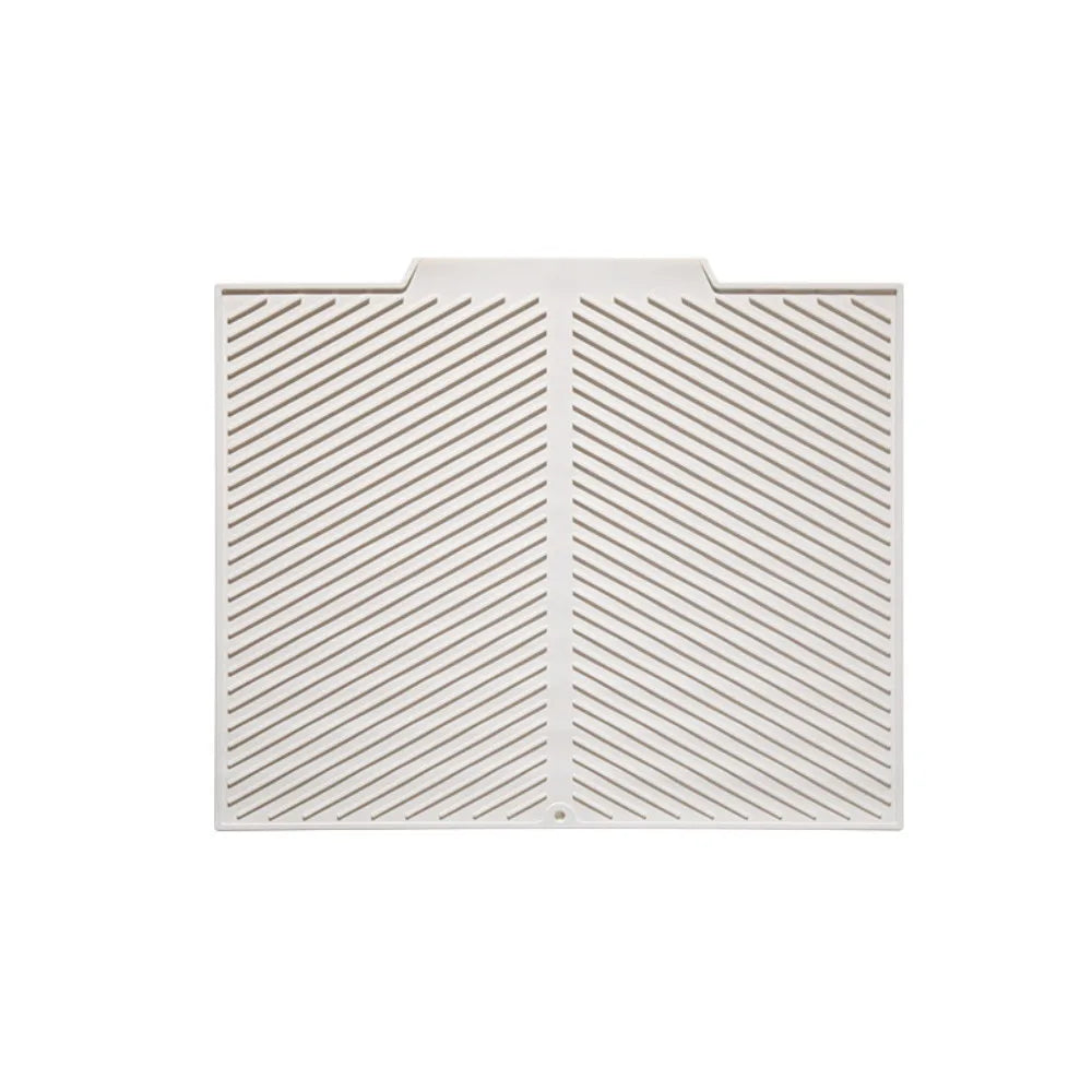 tapis cuisine vert pastel rayures diagonales moderne sans fixation 42.5cm 50.5cm