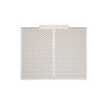 tapis cuisine vert pastel rayures diagonales moderne sans fixation 42.5cm 50.5cm