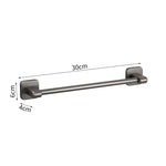 porte serviettes mural adhésif gris moderne salle bain support rangement serviettes guide mesure