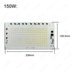 projecteur panneau led blanc 2835 smd 10w 200w intelligent ac220v 70 80 ra