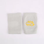 protège genoux bébé coton acrylique unisexe bleu clair jaune rose gris vert smiley brodés