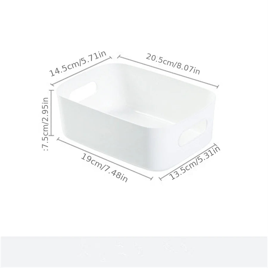 boîtes rangement blancs poignées réutilisables plastique pp modernes multifonctionnelles