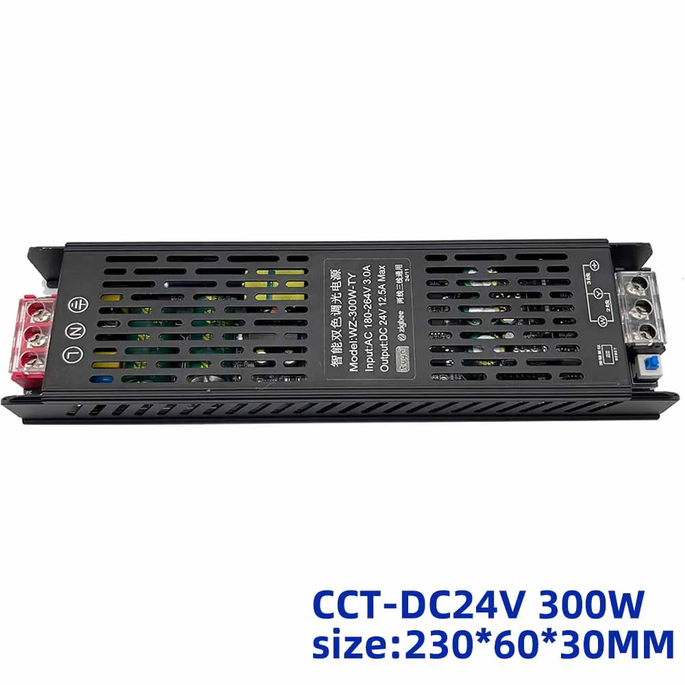transformateur led 24v 200w 300w cct alexa google compatible filaire noir moderne