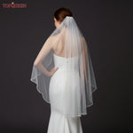 voile mariée blanc bordure peigne classique transparent soirée